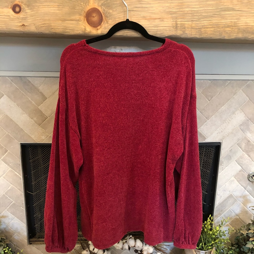 Mauve Chenille Sweater - image 4